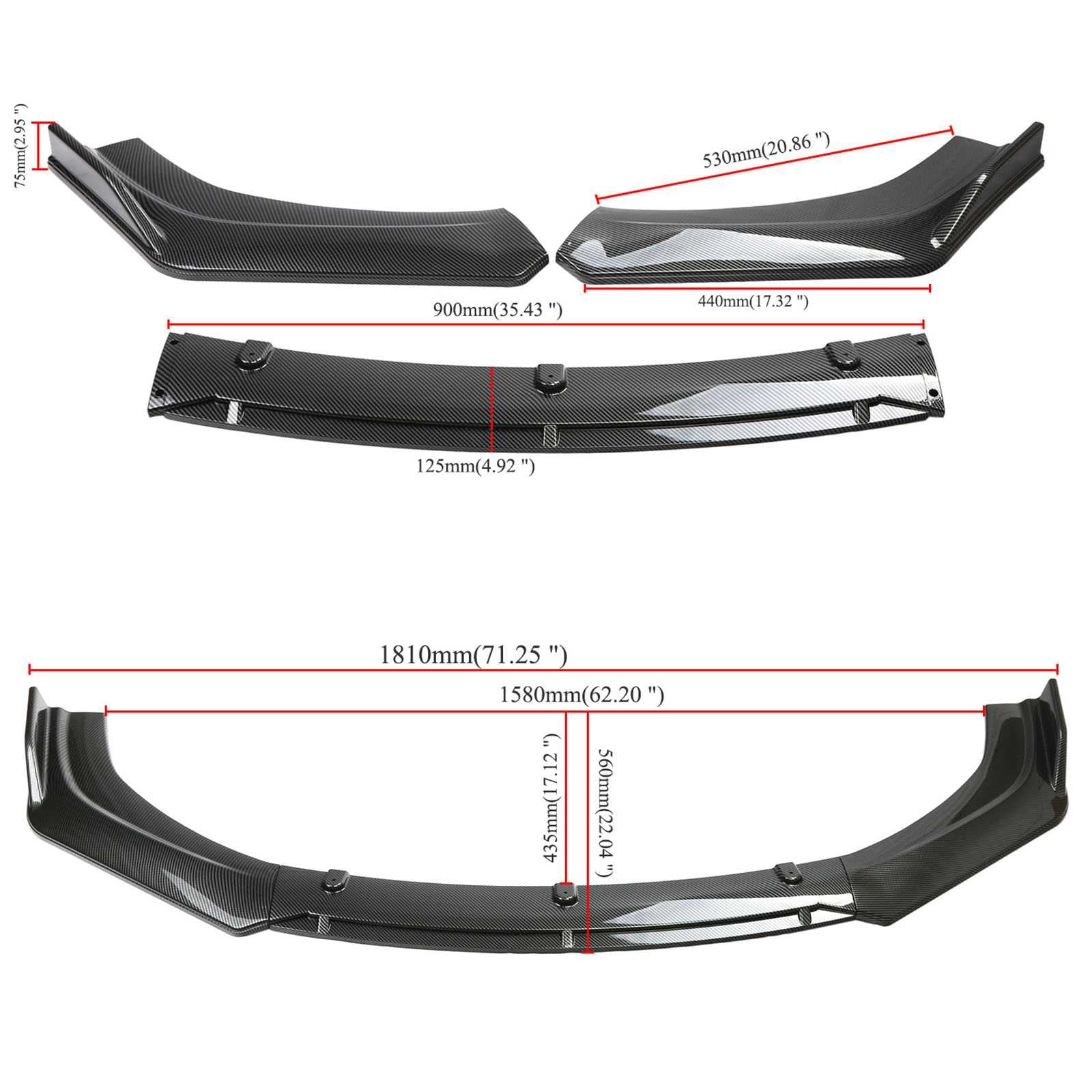 Amazon | 日産 GT-R R35 に適用リップスポイラー フロント バンパー 