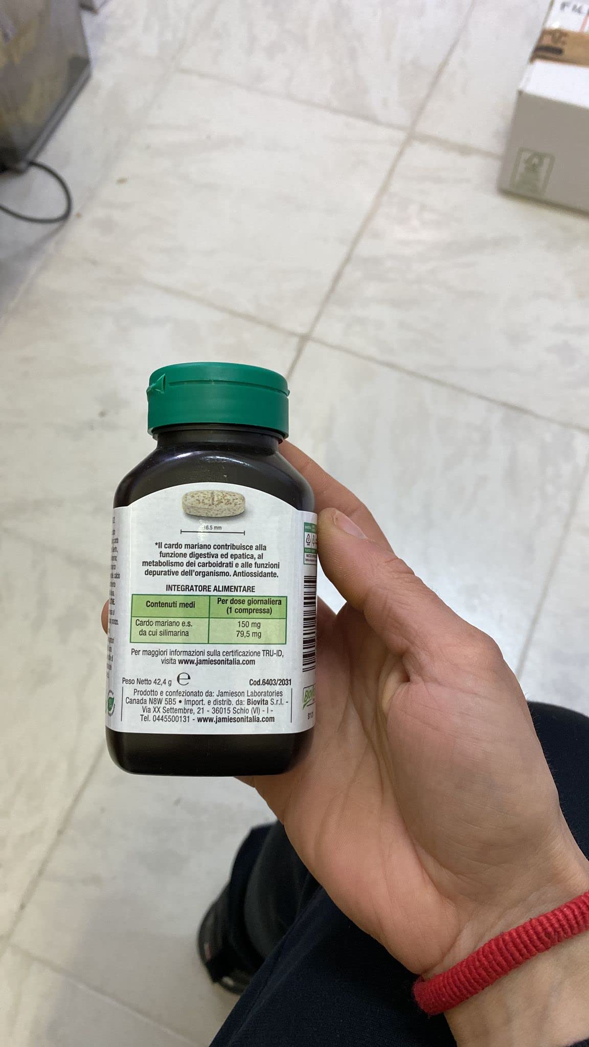 Jamieson Cardo Mariano Milk Thistle Integratore Alimentare 60 Compresse