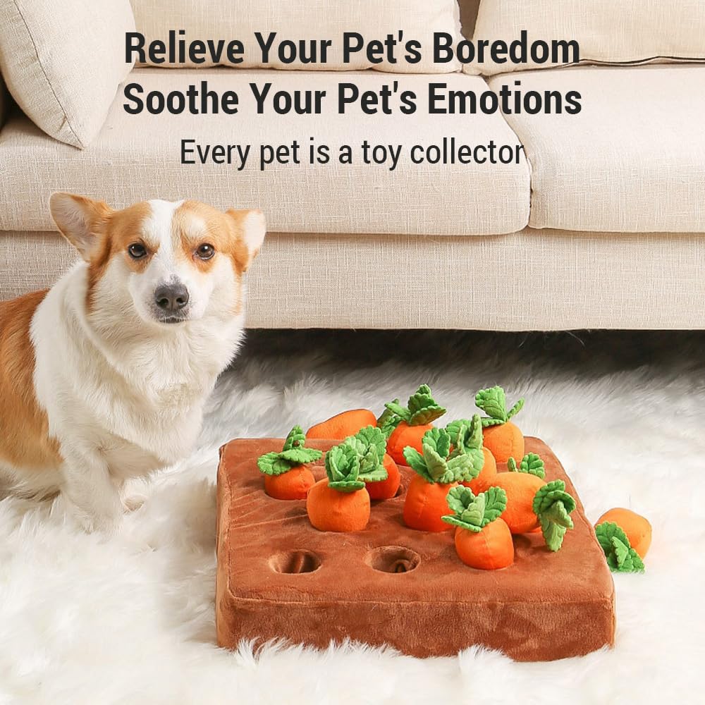Sonew Giocattolo intelligente per cani, carota, giocattolo interattivo, giocattolo per cani e gatti