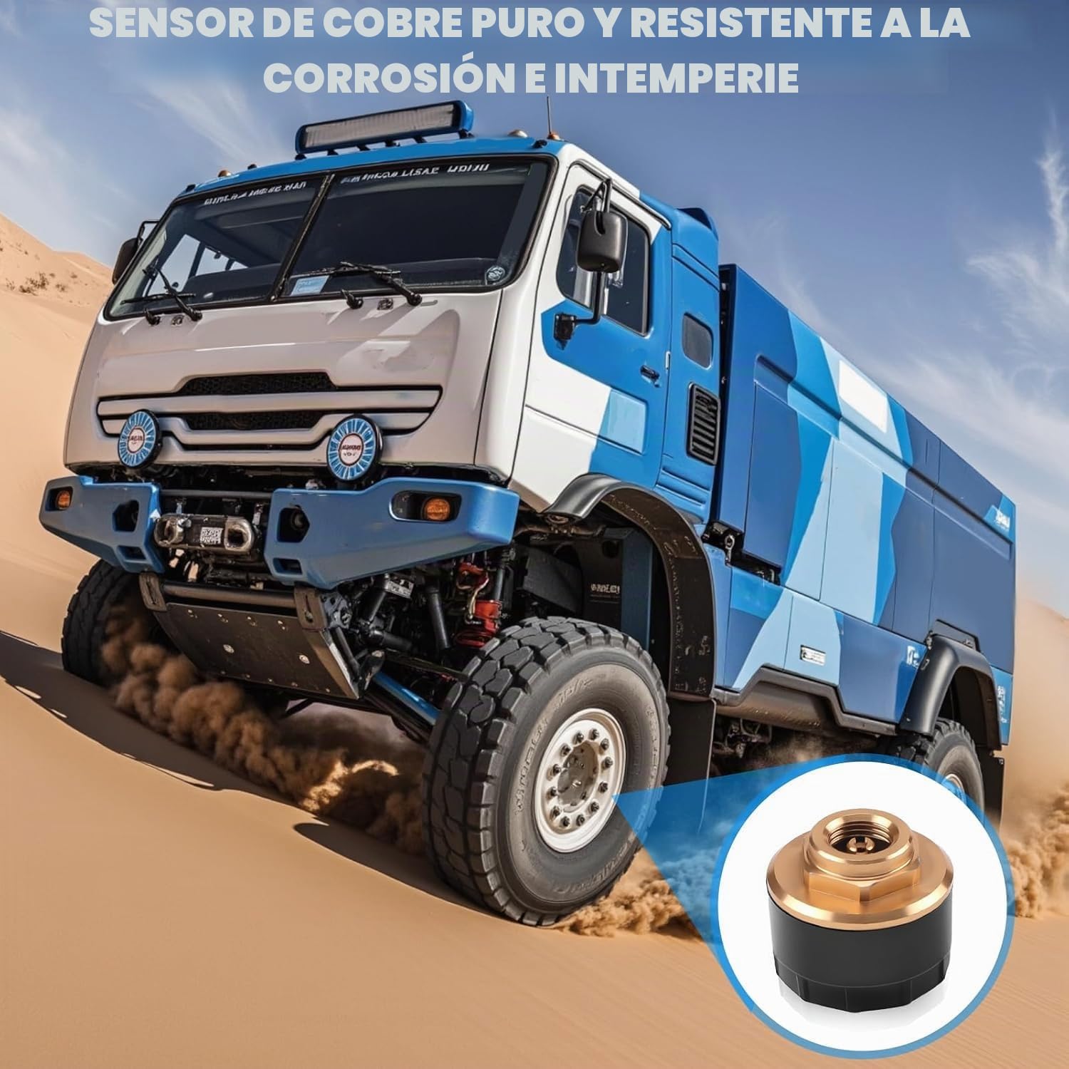 Sistema de monitoreo de presión de neumáticos TPMS con carga solar y USB con 10 sensores externos, pantalla LCD y alarma de voz, ajustable para 4/6/8/10 ruedas, se adapta a automóvil, camión