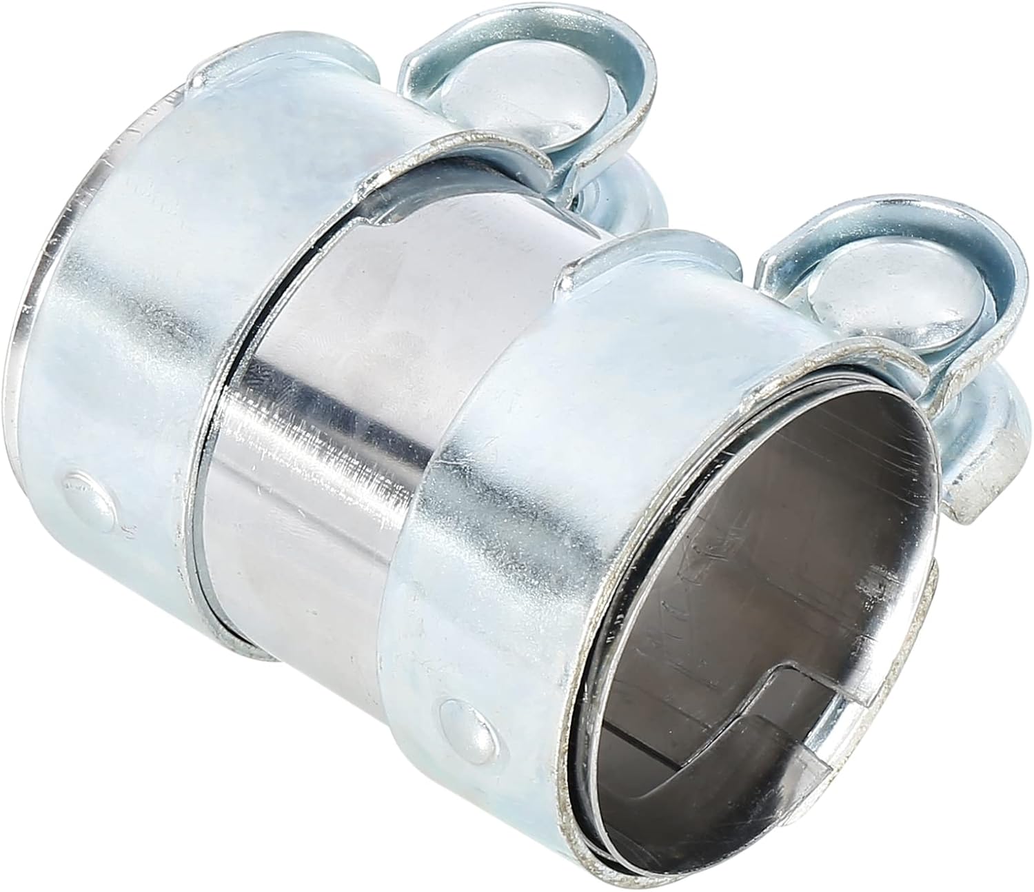 X AUTOHAUX Exhaust Pipe Sleeve Connector Clamp Coupler for VW Golf Jetta Passat 62 x 94 mm