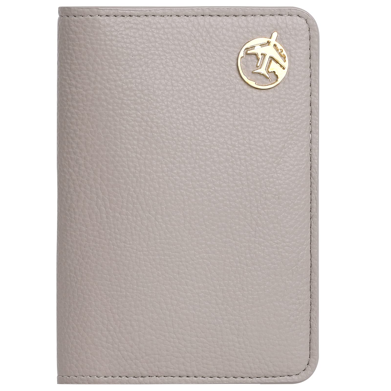 Leather Passport Wallet for Women and Men, PU Travel Protector Wallet Pouch Protective Case for Passport, Boarding Pass and ID Card