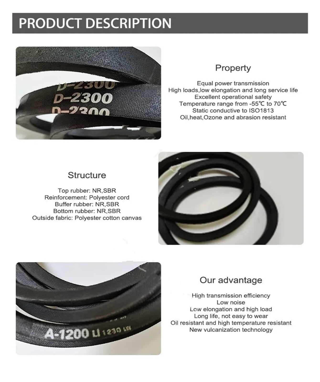 Correa En V Envuelta Clásica Para Cortacésped, Piezas De Transmisión Tractor 13mm 1/2 Pulgadas Para A132 A133 A134 A135 A136 A137 A138 Correas Transmisión