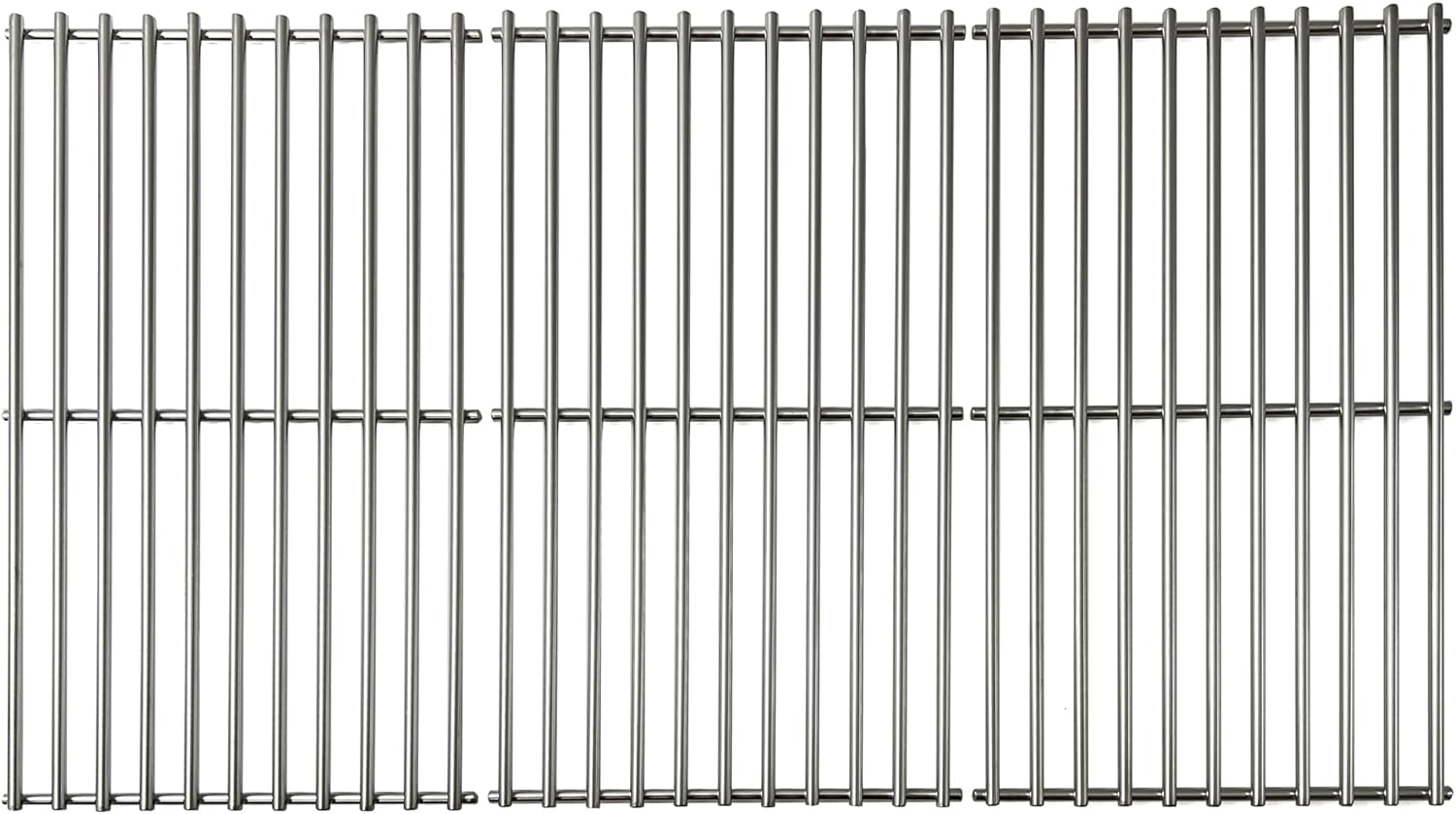 Direct store DS103 Solid Stainless Steel Cooking grids 16 3/8" x 9 1/2" 3pk Replacement for Uniflame GBC1030W, GBC1030WRS, GBC1030WRS-C, GBC1134W, GBC1134WRS; fits for Backyard Gas Grills