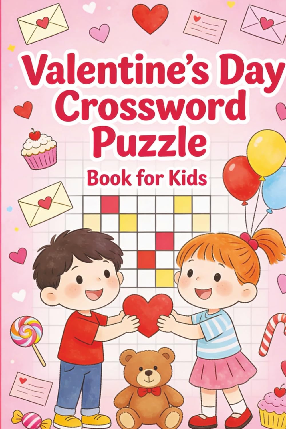 Valentines Day Crossword Puzzle: Book For Kids (Ultimate Puzzle Collection)