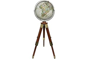 National Geographic 16" Weston Antique Globe on Tripod Stand