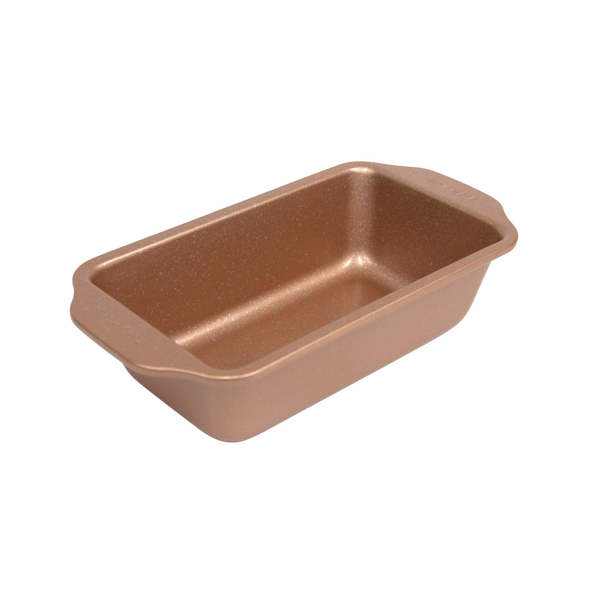 casaWare Kastenform, 22,9 x 12,7 cm, Keramikbeschichtung, antihaftbeschichtet, Roségold, Granit