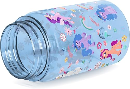 Miniatura 2 de Simple Modern My Little Pony - Botella de agua para niños, de plástico, sin BPA, tapa con popote a prueba de fugas, reutilizable y duradera para