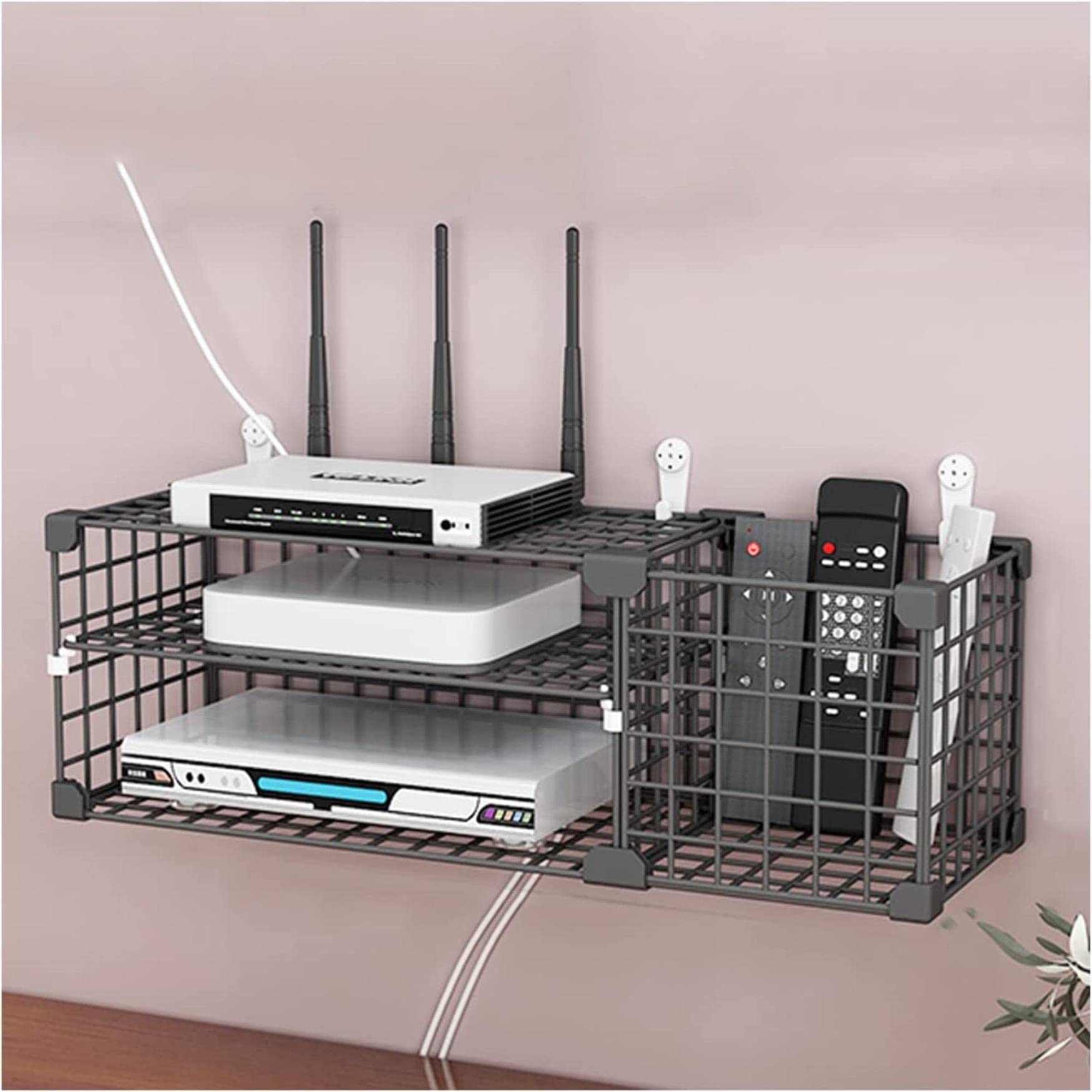 Wall Mounted Cable Organizer Wall Mounted WiFi Box - Metal Cable ...