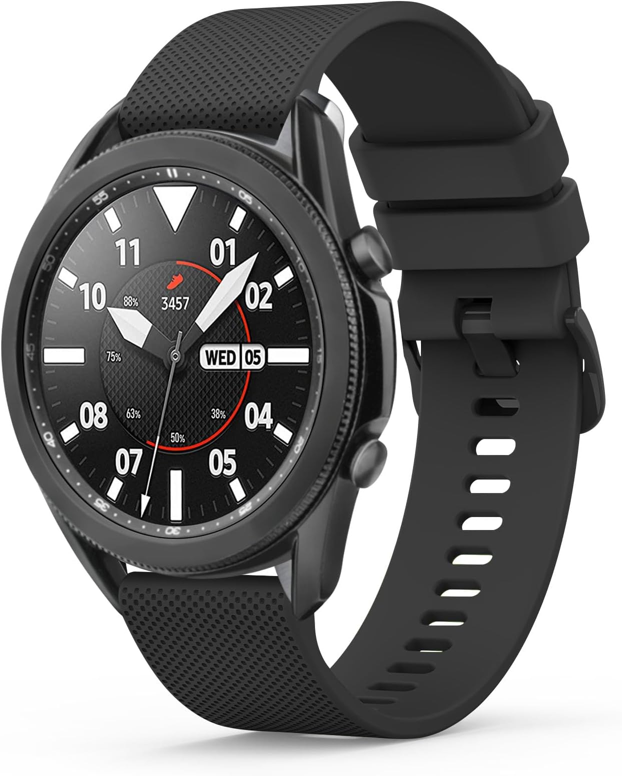 OumidaSilicone Bands for Samsung Galaxy Watch 3 45mm/Galaxy Watch 46mm/ Samsung Gear S3 Frontier Classic/Huawei GT 2 46mm for Women Men, 22 mm Strap for Galaxy Watch 3 45mm