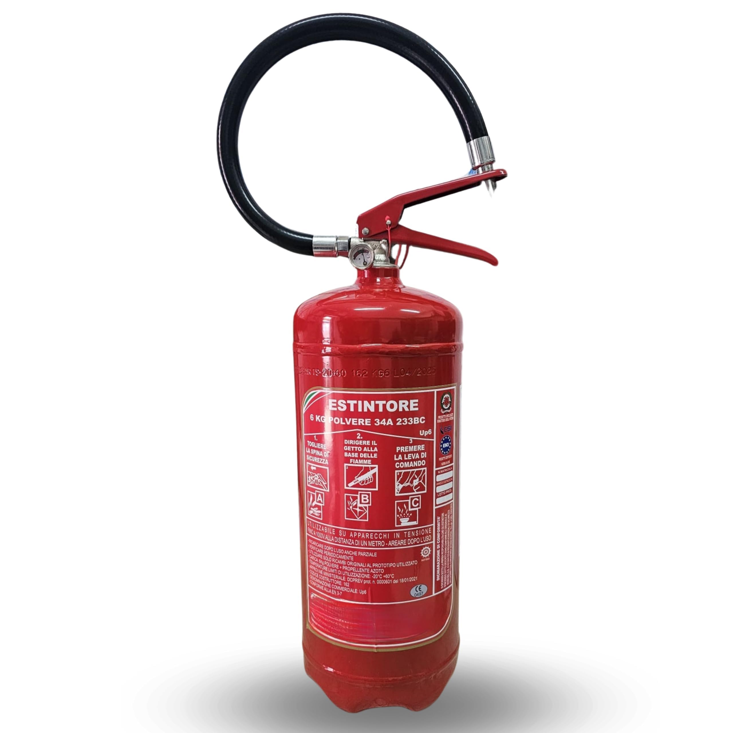 Estintore Idrico A Schiuma 6 Litri 2025 - Con Registro Antincendio, Per Attività Ricettive - Foto 11