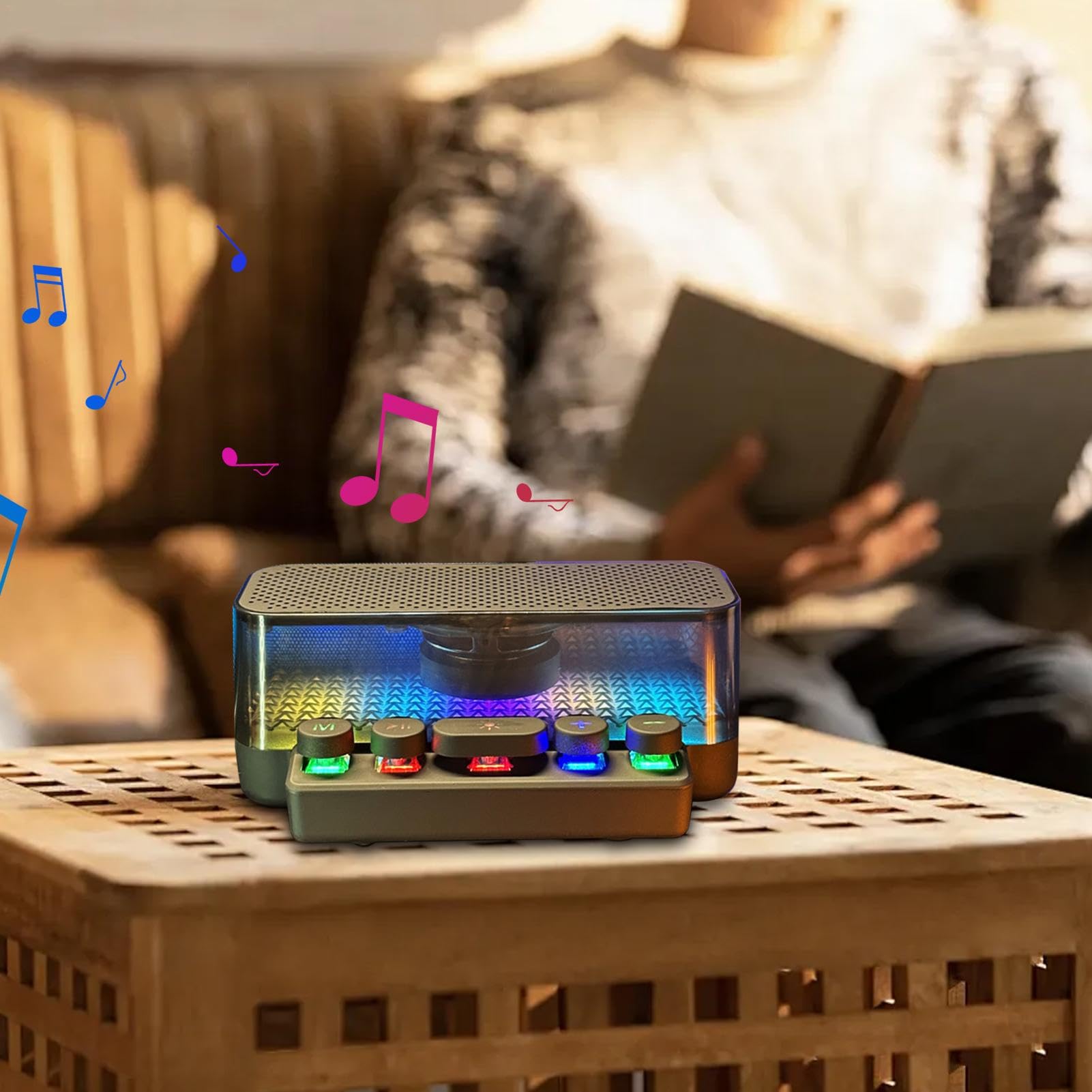altoparlante wireless, altoparlante wireless Altoparlante portatile per | Desktop Keyboard Bass Music Player con per casa esterna, ornamento da tavolo