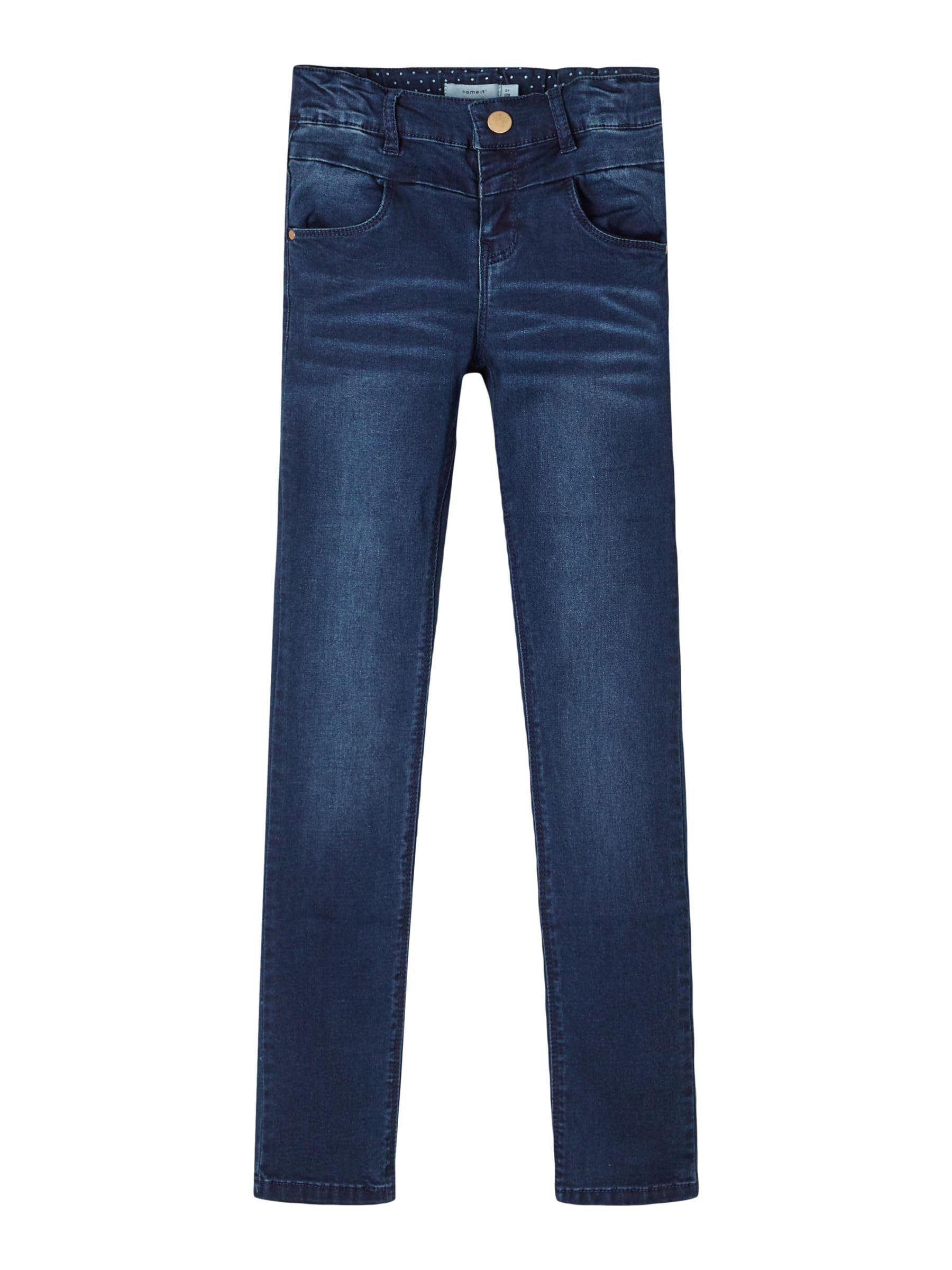 NAME IT Nkfpolly Dnmtrille 3001 Pant Noos - Dżins Dziewczynki