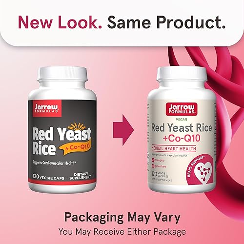 Miniatura 3 de Jarrow Formulas Arroz de levadura roja 1200 mg y Co-Q10 100 mg por porción, 120 cápsulas vegetales, 60 porciones y salud cardíaca, vegano y cardo