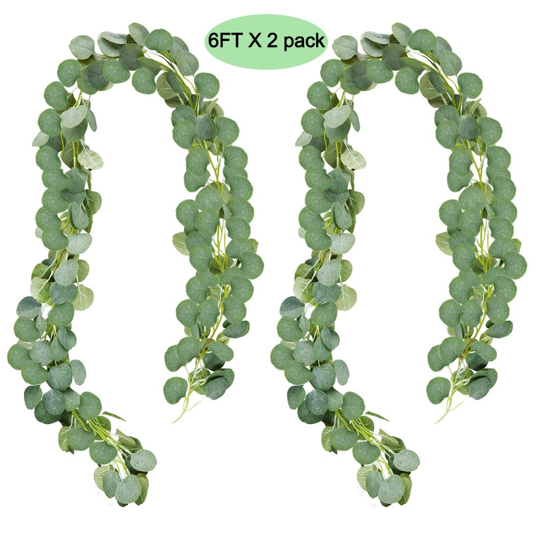 Buy UNIQOOO 6 Feet Eucalyptus Garland, Artificial Greenery Wedding