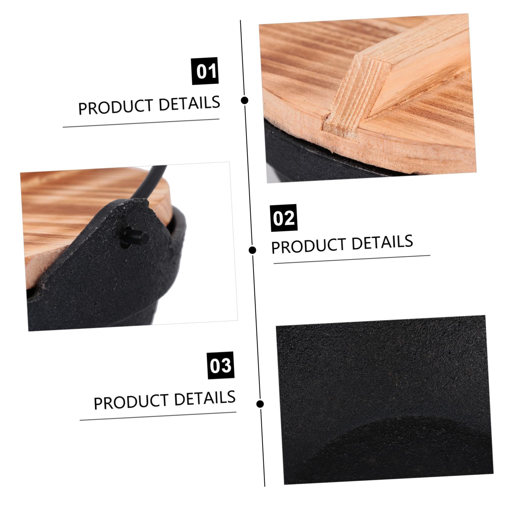 Unomor Cast Outdoor Cooking Pot Hanging Pot Multifunctional Stockpot for Camping Kettle Non-stick Surface Easy to Clean