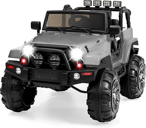 Miniatura 20 de Best Choice Products Camión de paseo eléctrico para niños de 24 V y 2 plazas con capacidad de peso de 132 lb, control parental, Bluetooth, luces LED