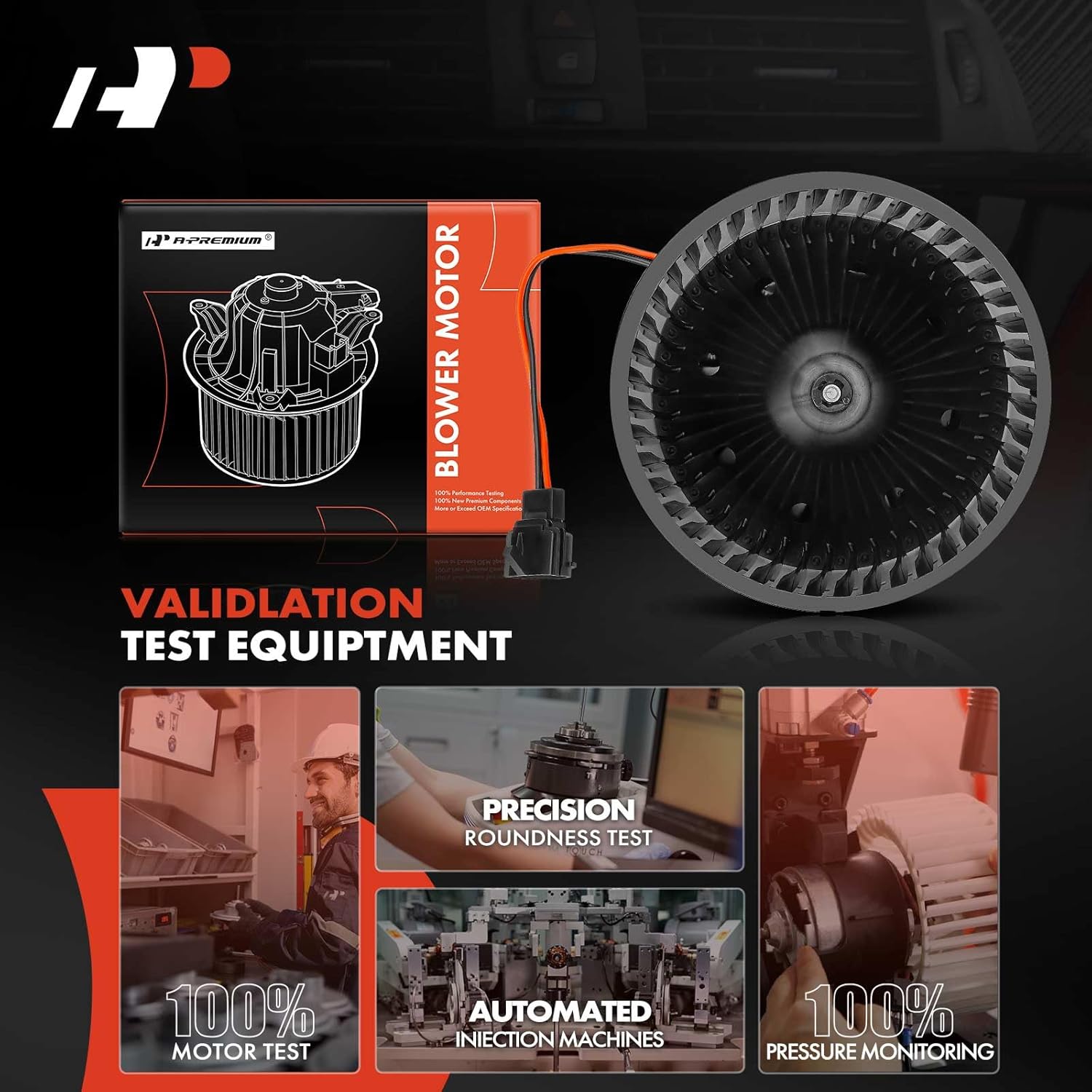 A-Premium Front HVAC Heater Blower Motor Compatible with Ford Escape 2001-2007 & Mazda Tribute 2001-2006 & Mercury Mariner 2005-2007, Sport Utility - Replace# EC076114ZB, YL8Z19805DA