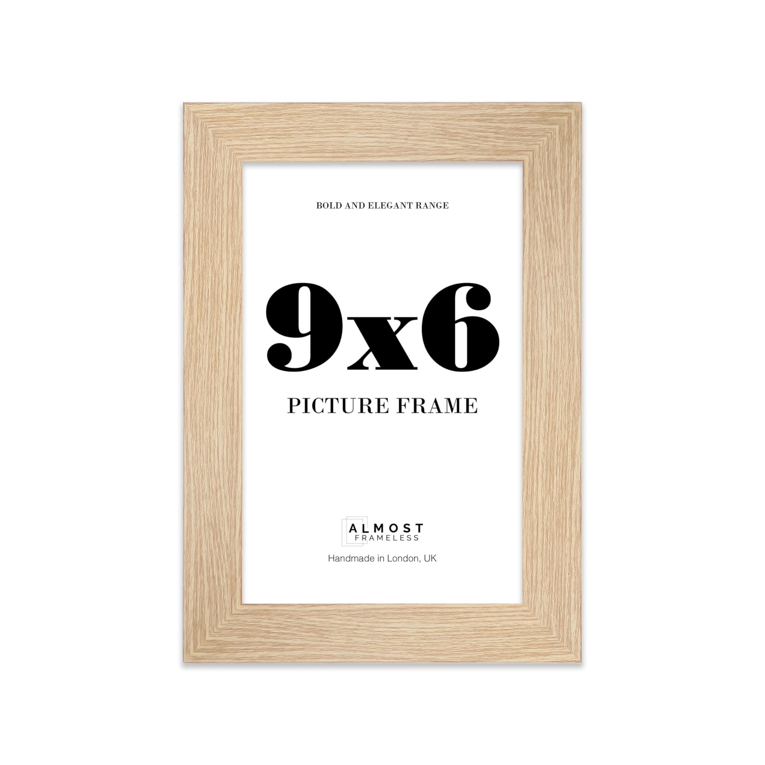 9x6 Photo Frame, Display 9x6 Pictures (22.9 x 15.2cm) Picture Frame for wall Display - Oak - 1 Pack โ image 1