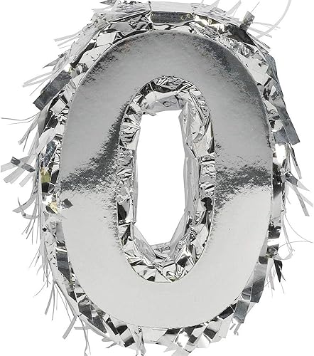 Miniatura 6 de Impresionante mini piñata de aluminio plateado de 4 pulgadas, 6 pulgadas de alto x 4.5 pulgadas de ancho (1 unidad), decoración de fiesta brillante