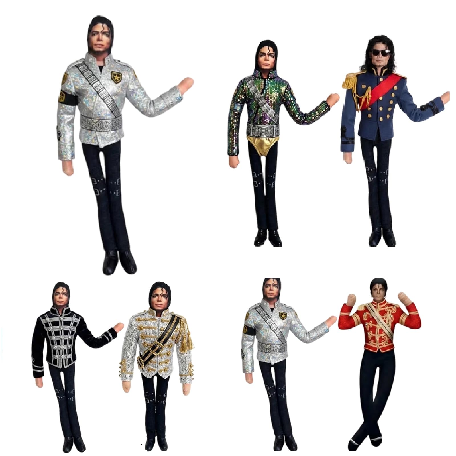 Michaell Plush Pillow King of Pop Music Classic Dolls Action Figure Toy (WH)