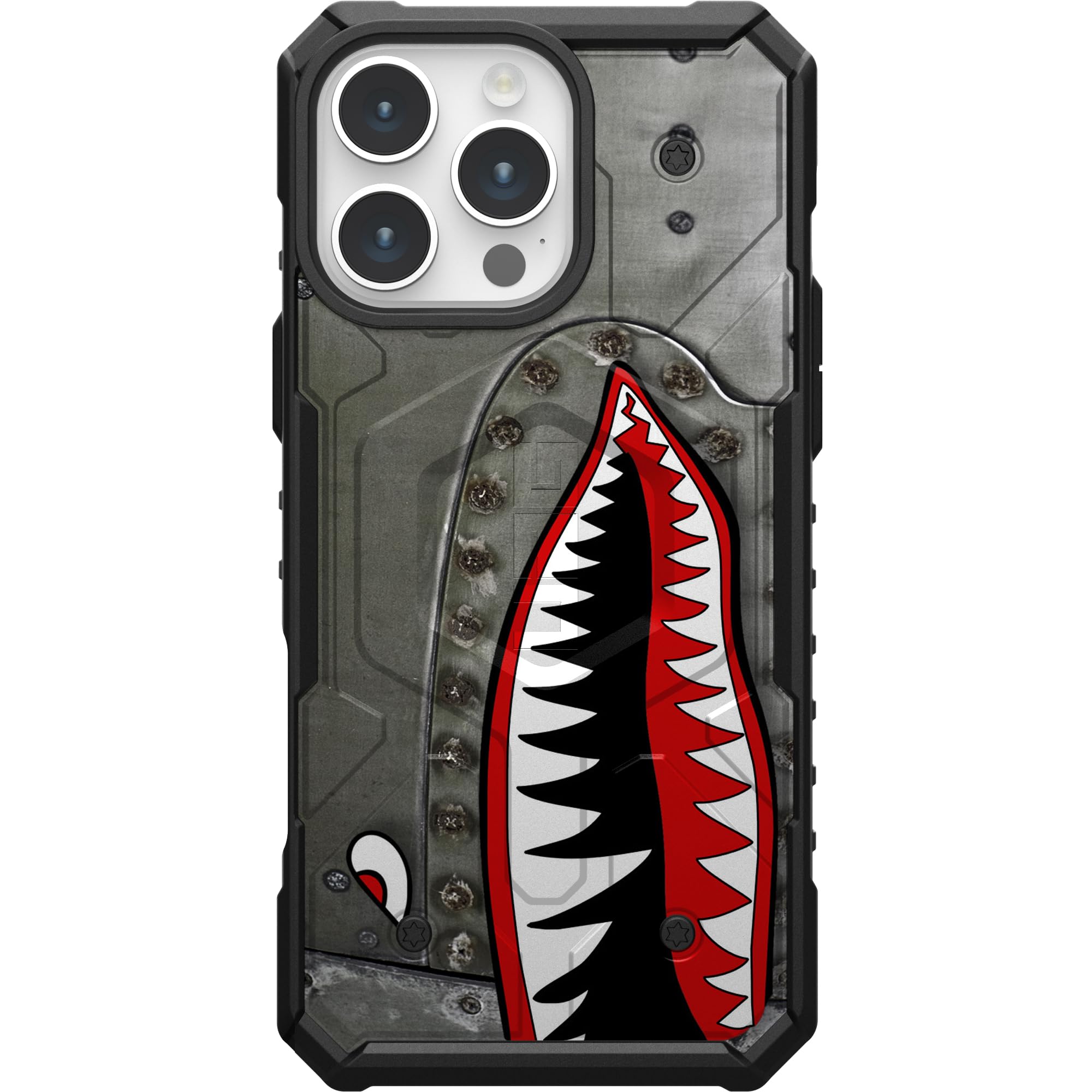 EGO TACTICAL UAG Urban Armor Gear case Compatible with MagSafe for iPhone 16 Pro Max [6.9" Screen] Limited Edition Printed in The USA P-40 TigerShark