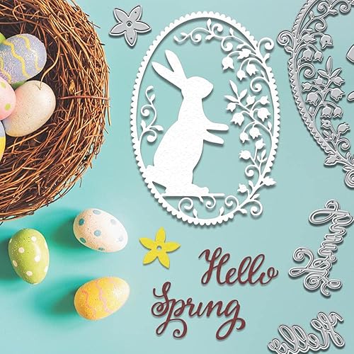 Miniatura 9 de Troqueles de corte de metal de cruz de Pascua para suministros de fabricación de tarjetas, espinas religiosas, anillos troquelados, herramienta de