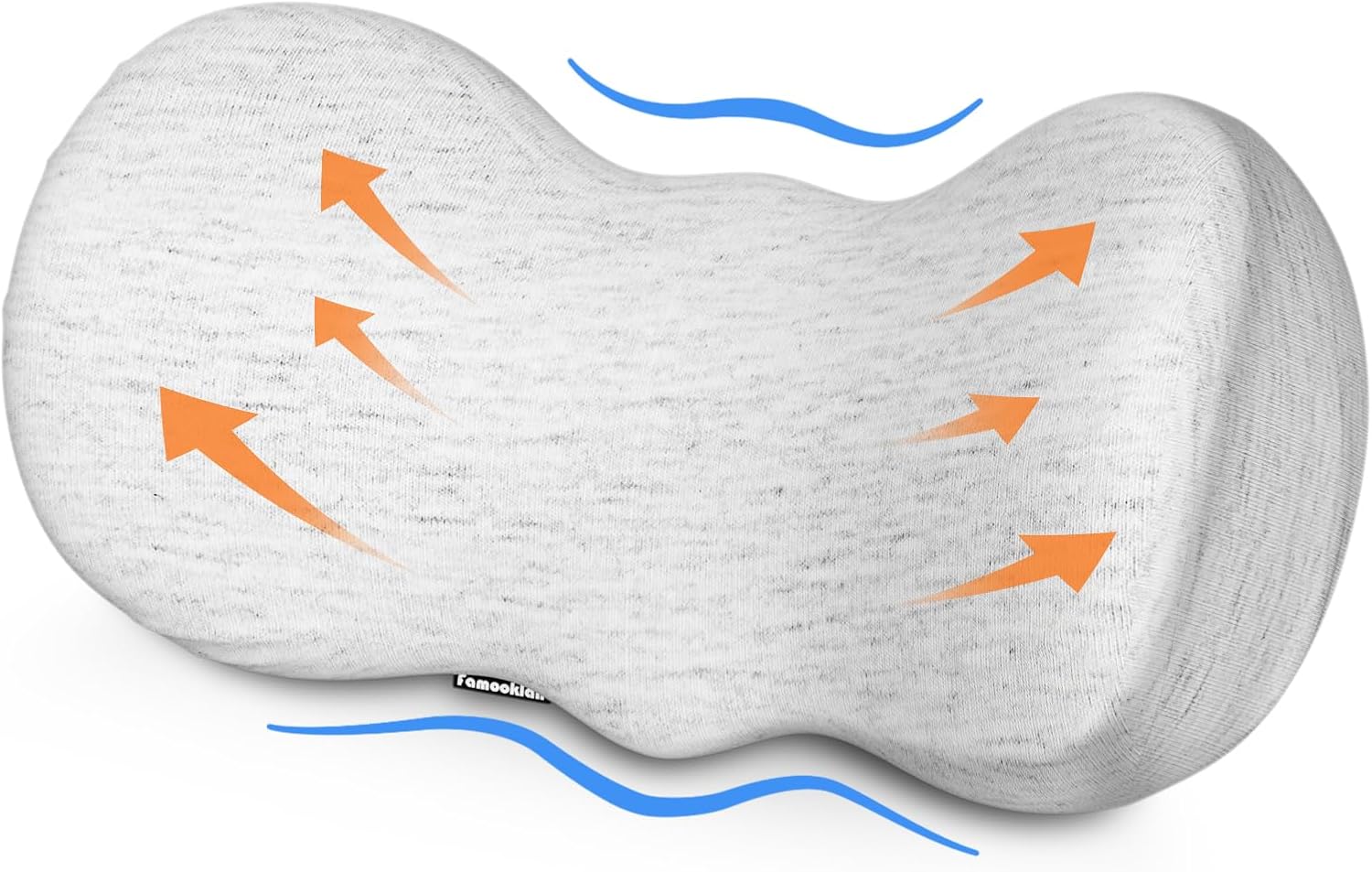 FAMOOKLAN Lumbar Support Pillow Back Support Pillow Leg pillow for Bed or Chair, Back Pain Relief & Suitable for pregnant Women/Workers/Students