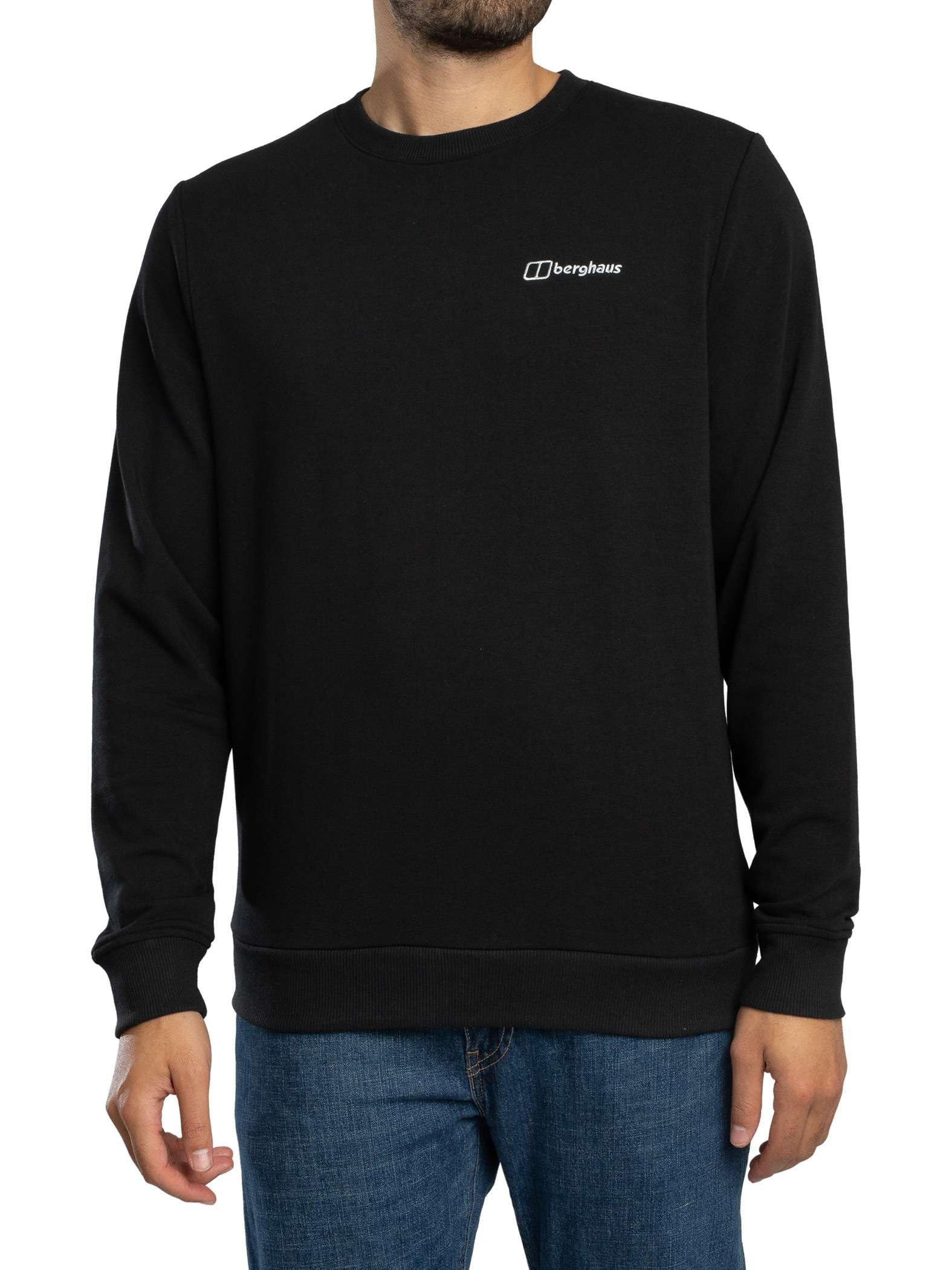 Berghaus Men's Logo Crew Sweatshirt, Black, L