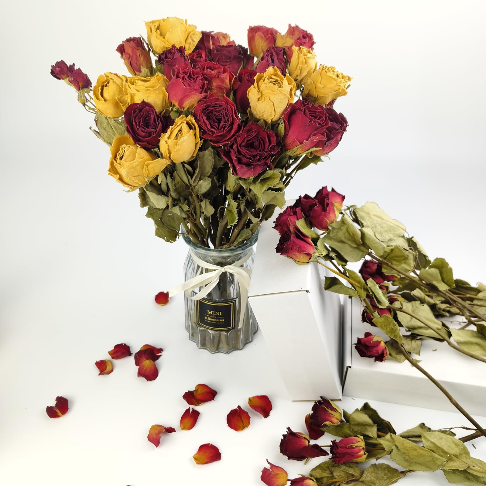 100g Getrocknete Rote Rosenblätter Natürlich – Für Hochzeitskonfetti, Bad & Deko
