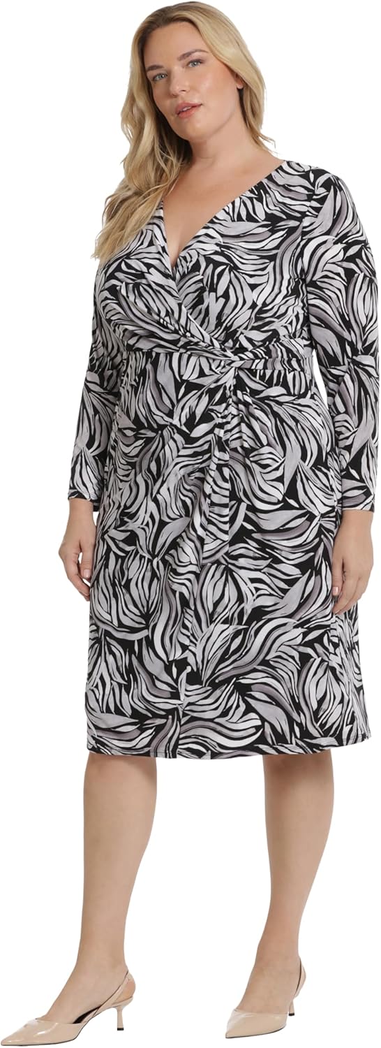 Maggy London Women's Twist Waist Sheath Workwear Office Career Occasion Event Guest of
