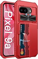 Vista 56 de Vihibii Funda tipo cartera para Google Pixel 9a con tarjetero (4 tarjetas), [bloqueo RFID], cubierta de cámara deslizante y bordes elevados