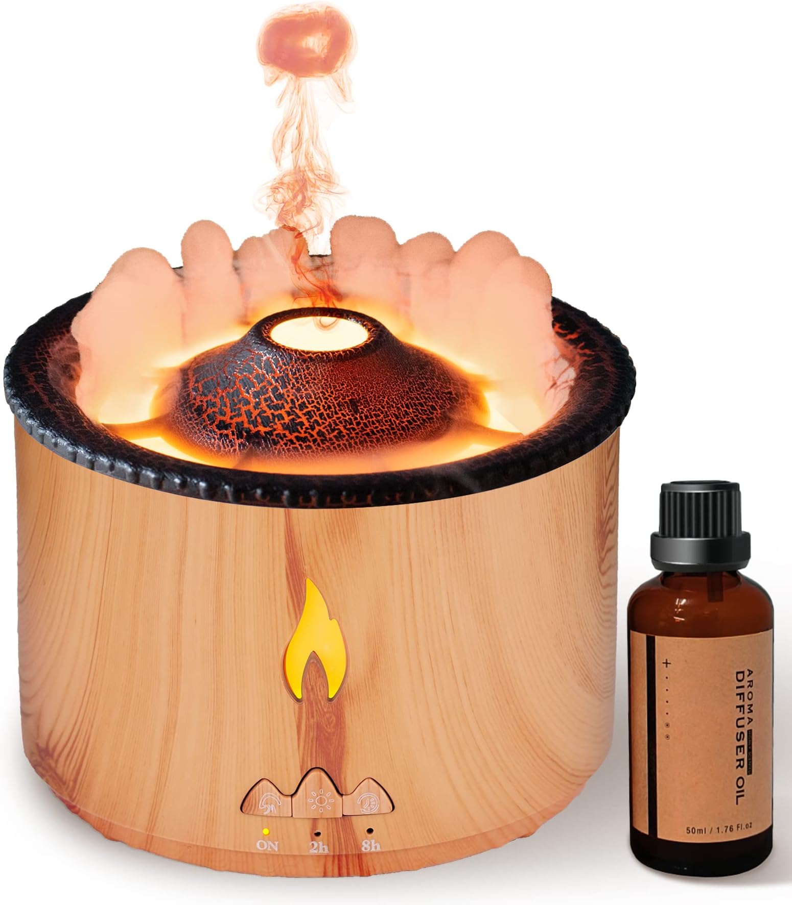 Amazon.com: Volcano Diffuser - Flame Essential Oil Diffuser & Bedroom ...