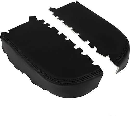Miniatura 6 de HECASA Paneles de cubierta para reposabrazos de puerta delantera, compatibles con Honda Pilot PVC 2009-2015, color negro