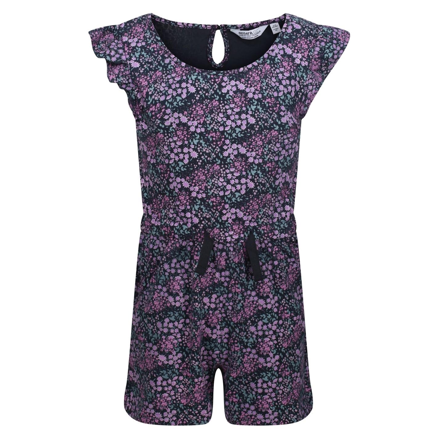 Regatta Kids Dasie Playsuit Navy Ditsy Floral 15-16 Years