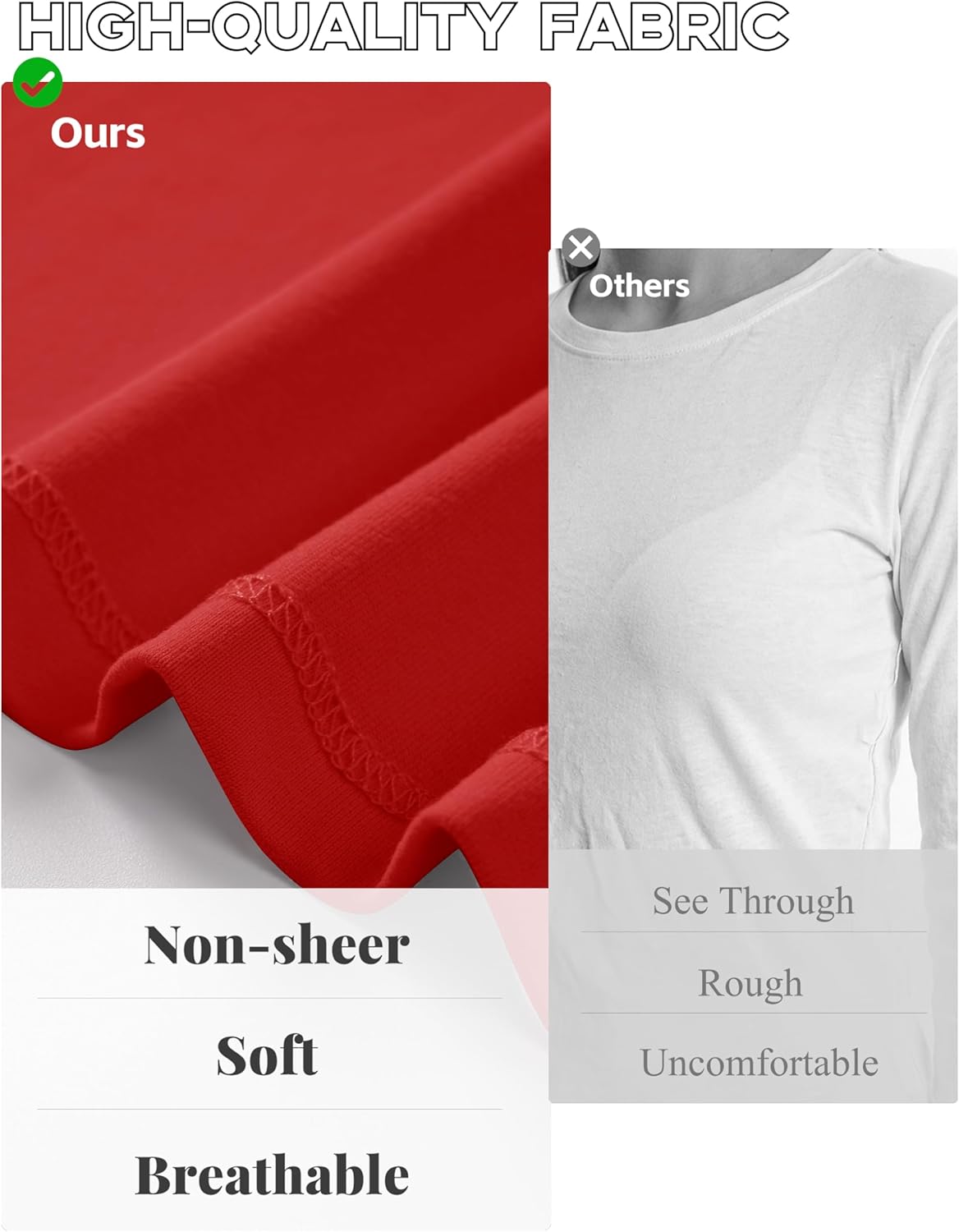 YUCOLEN Womens Tunic Tops Long Sleeve Shirts to Wear with Leggings Loose Fit Crewneck Curved Hem Basic Casual - Image 6