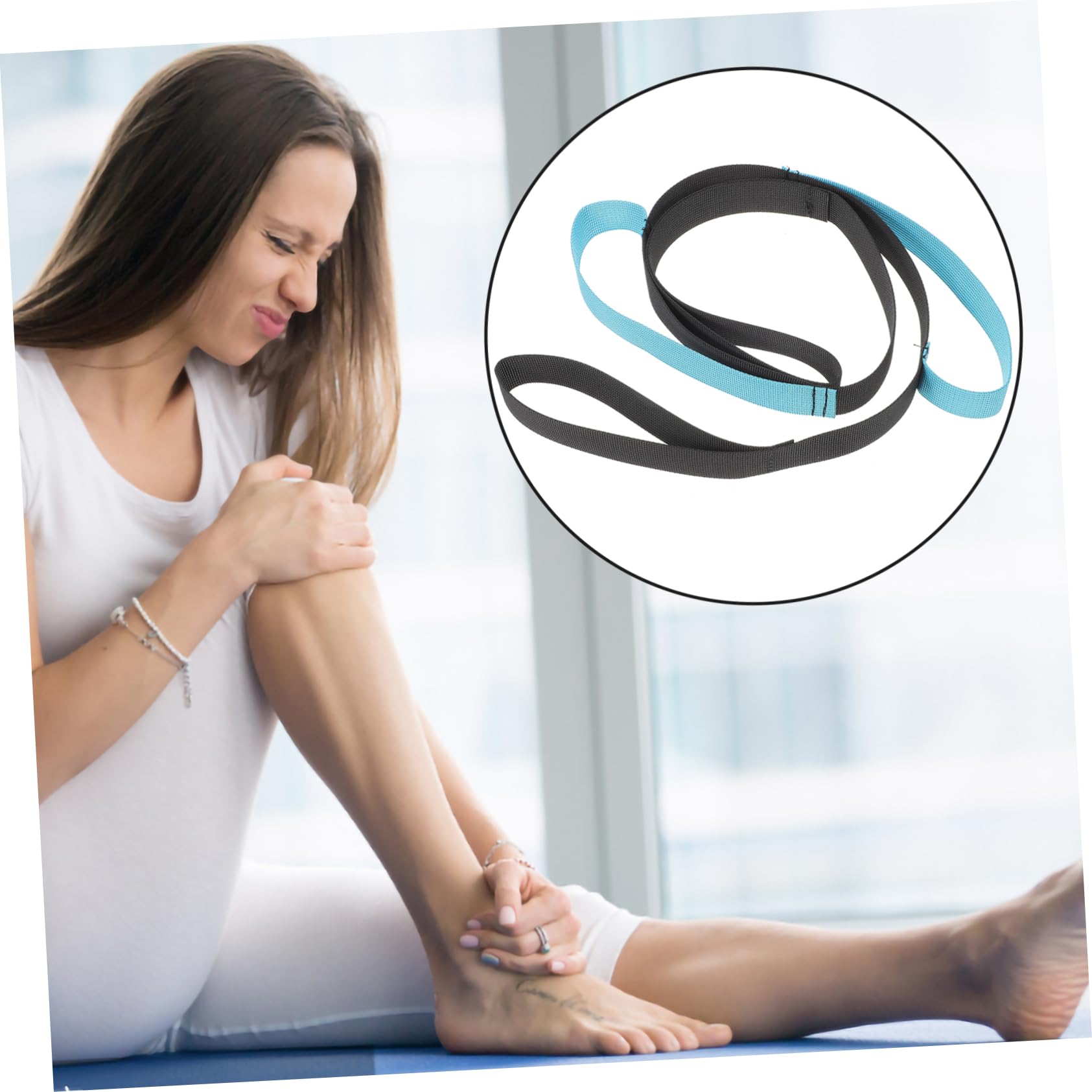 HAWILLOSCH Leg Lifter Belt 2pcs Leg Lifting Straps Foot Ring Elder Foot Lifter Belt for Physical Therapy