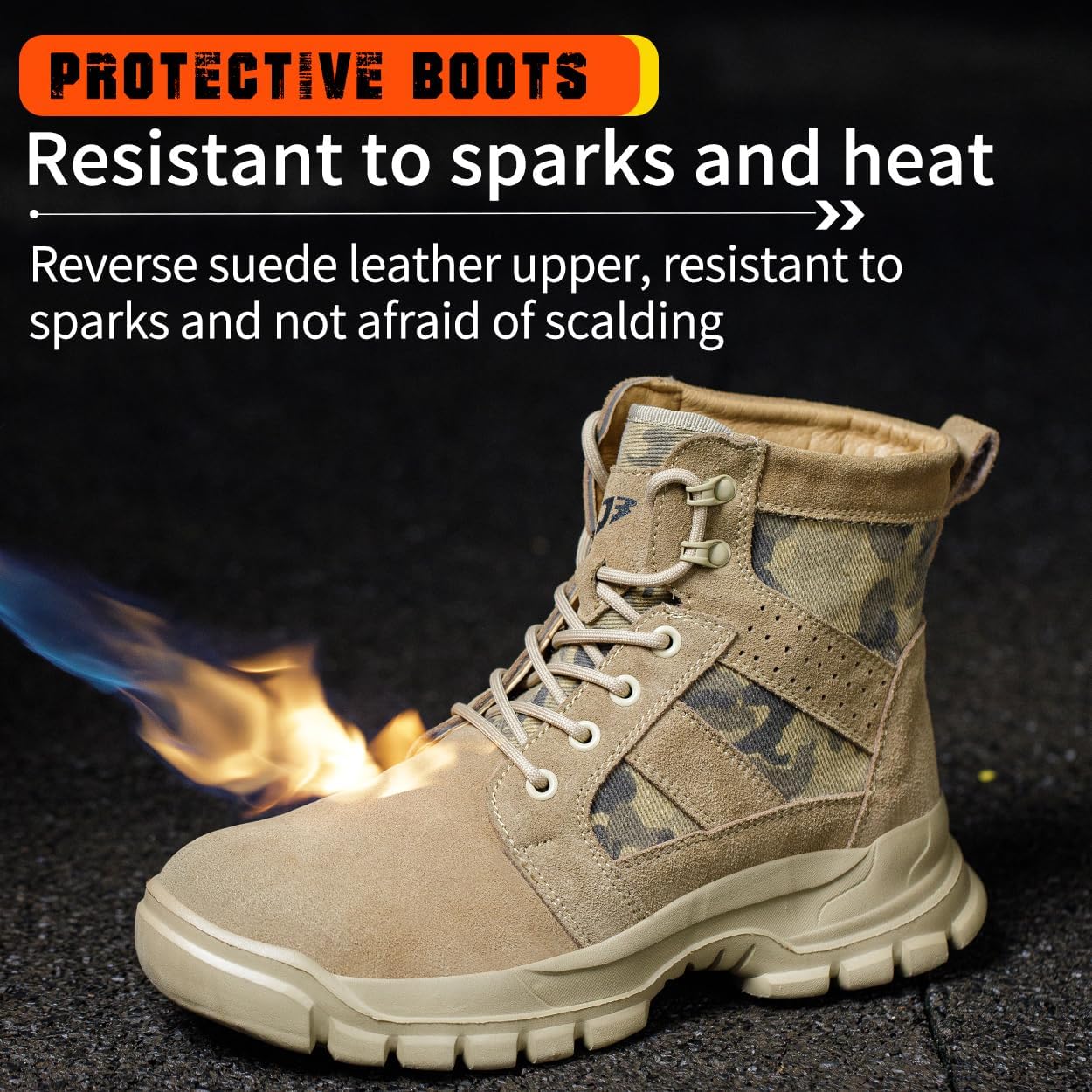 Steel Toe Boots for Women Lightweight Safety Boots waterproof Construction Steel Toe Shoes woman Composite work Boots