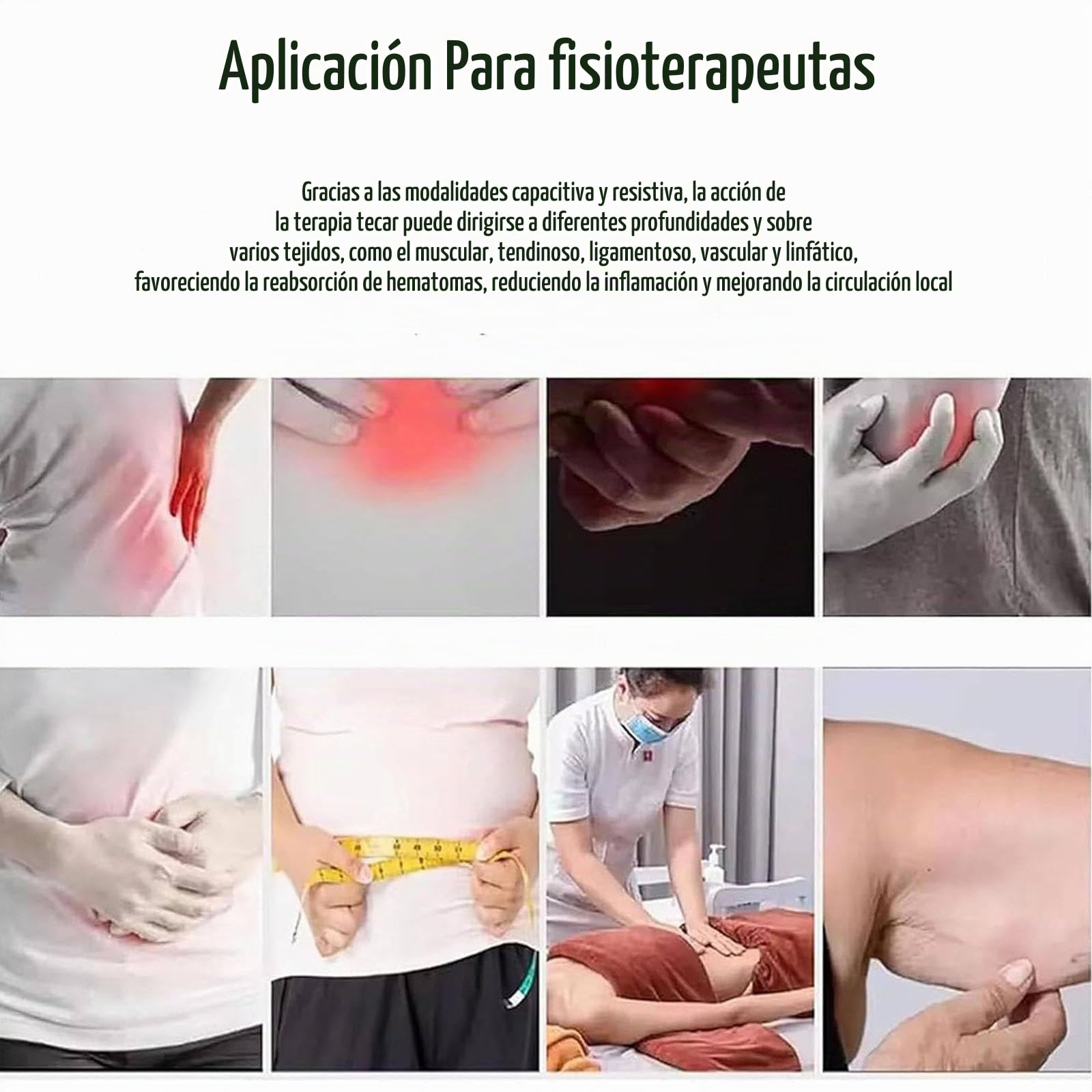 PixCy Equipo Diatermia Profesional 448khz RF Tecar Terapia Ret Cet,Diatermia Fisioterapia 448 Khz,Máquina Belleza Adelgazante,para Control Dolor Masaje Corporal Celulitis Máquina para Adelgazar