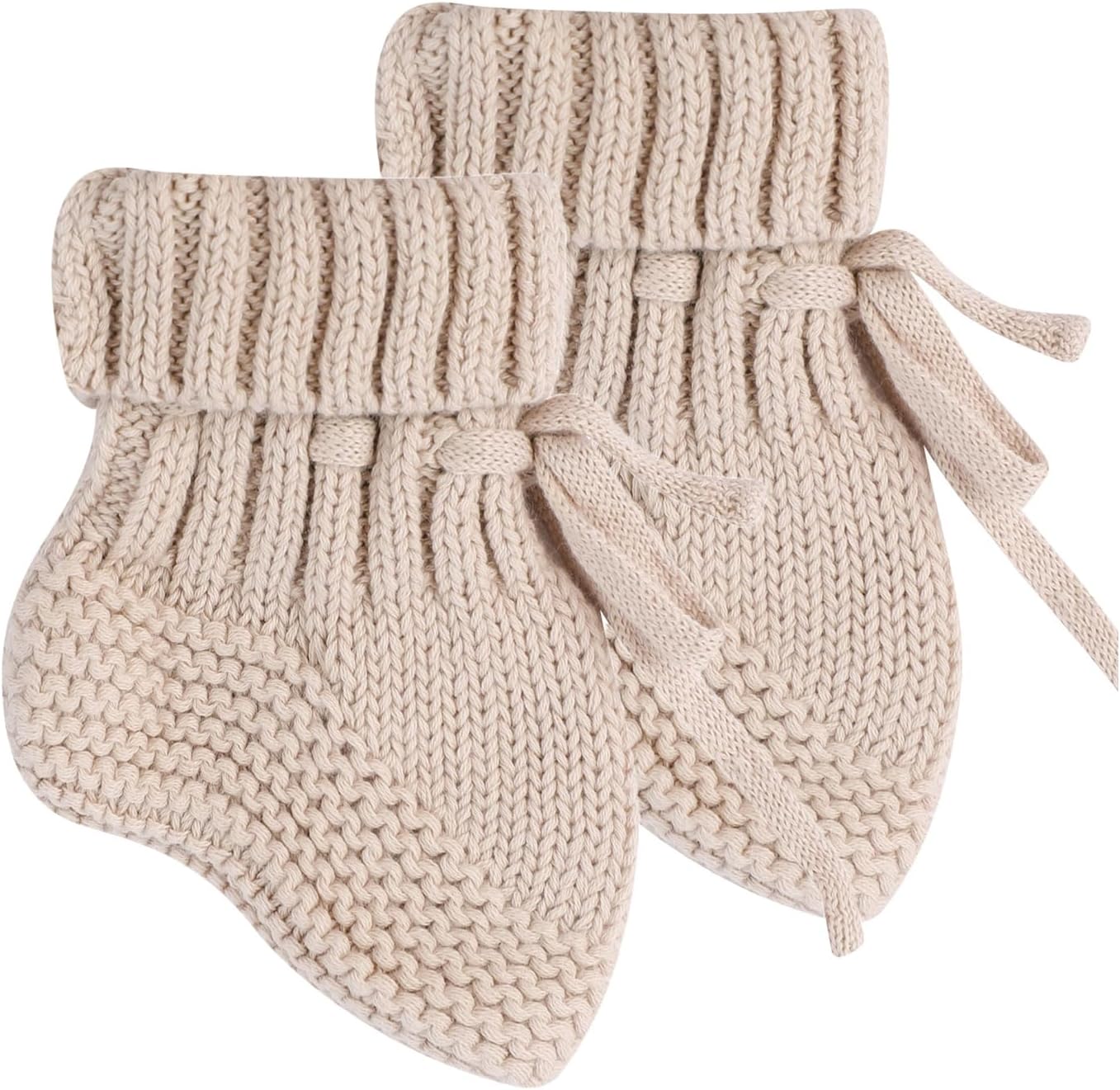 Autumn Winter Infant Bootie Knitted Warm Socks Unisex 0 to 6 Months Newborns Walking Shoes Socks Shower Gift Winter