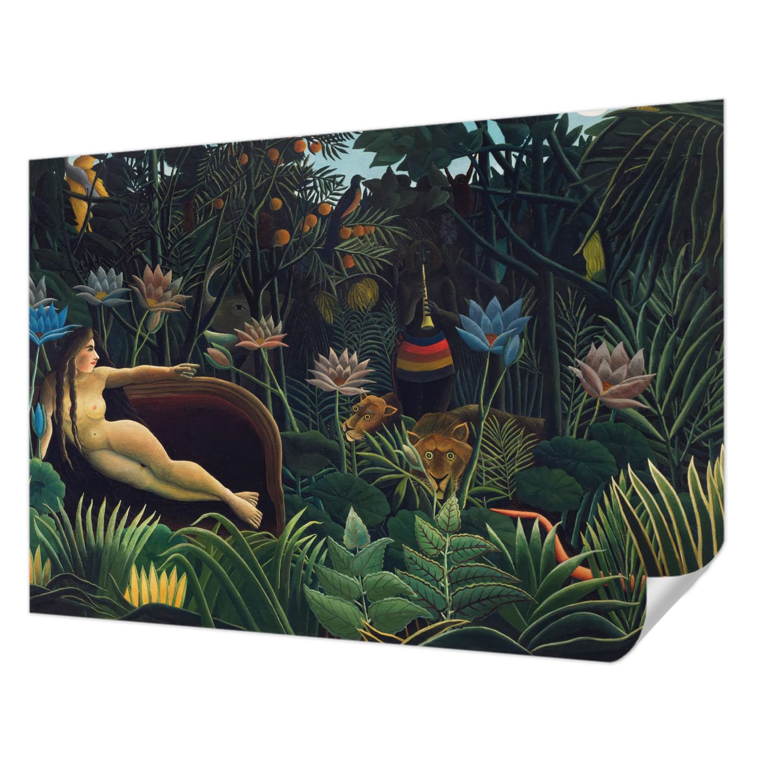 Décor mural adhésif 208x146 cm panoramique salon chambre jungle exotique