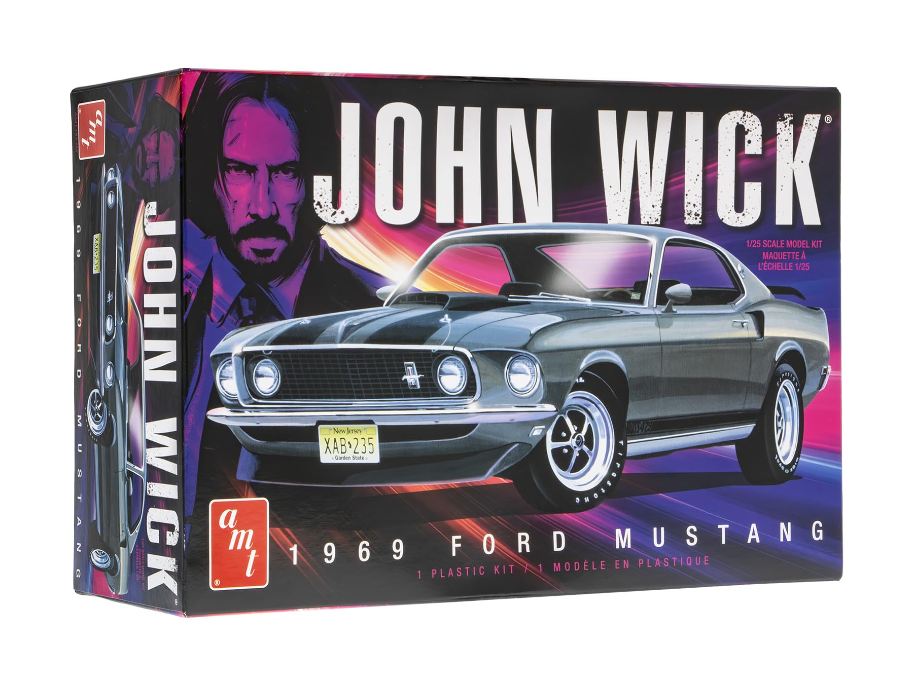 1969 Ford Mustang Mach I John Wick 1:25 Scale Model Kit