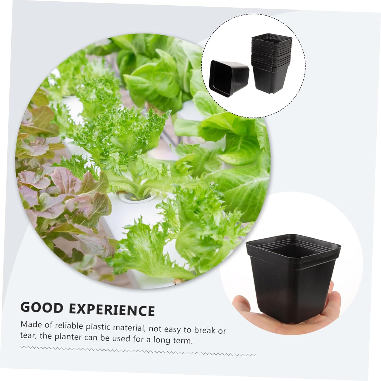 120pcs Square Seedling Pots Indoor Planters Drainage Nursery Pots for Succulents for Planting