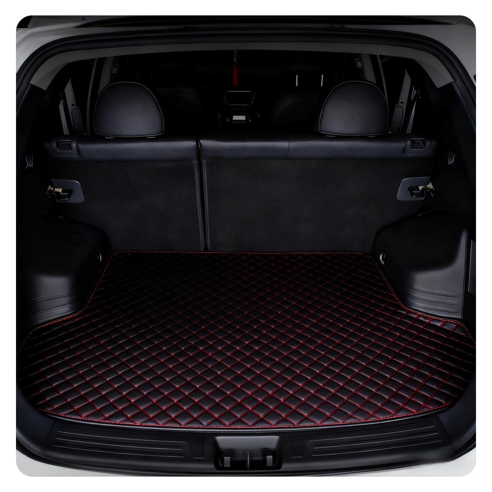 Car Leather Trunk Mats for Ford Kuga Mk1 Off-Road 2008-2025, Car Boot Cargo Liners Waterproof Rear Trunk Liner Interior Accessories,A