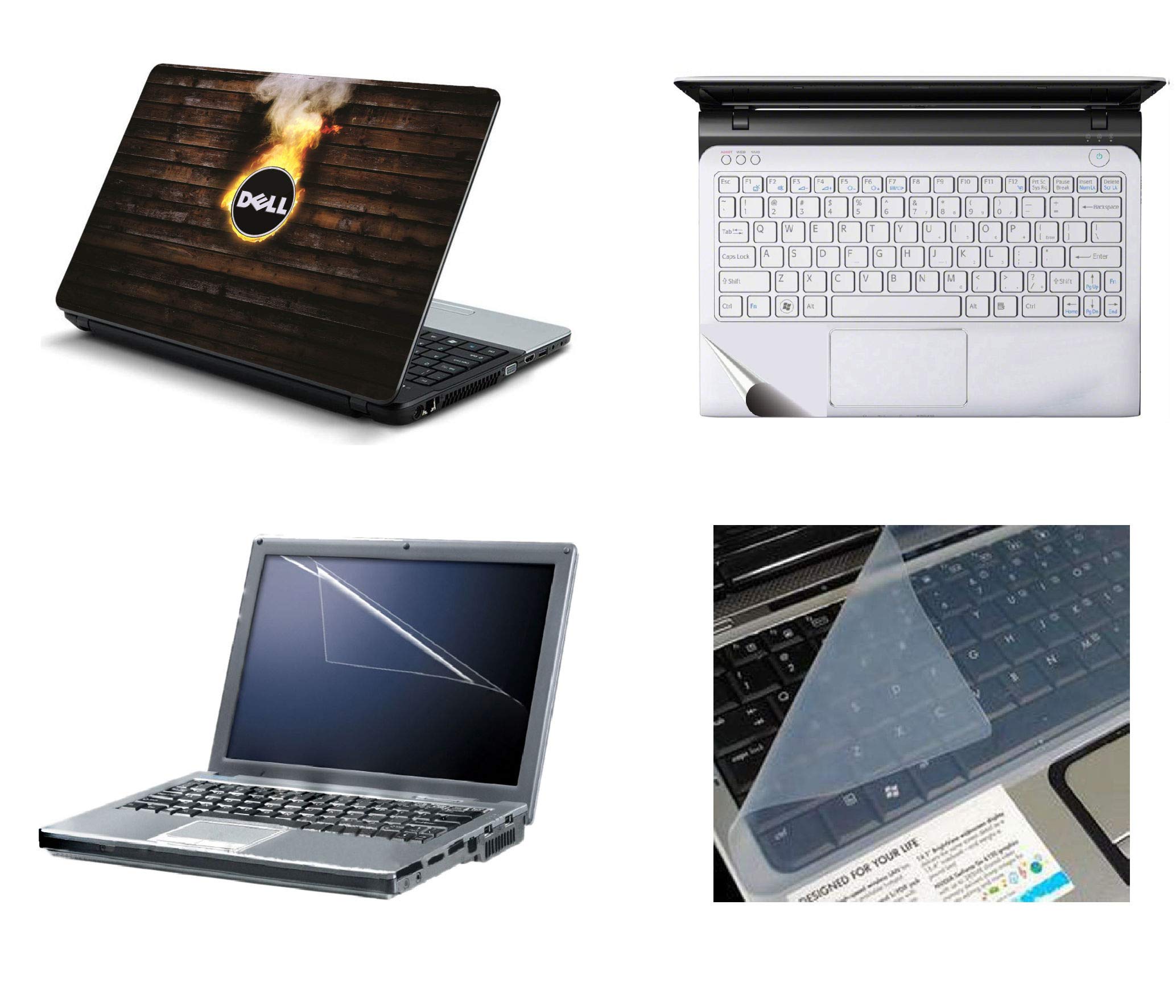 NAMO ART 4 in 1 Accessories Combo Kit - Skins 15.6 inch Stickers with Laptop Screen Protector, KeyGuard and Trackpad Skin for All Laptop- Notebook (B074CMMQFB) Amazon Price History, Amazon Price Tracker
