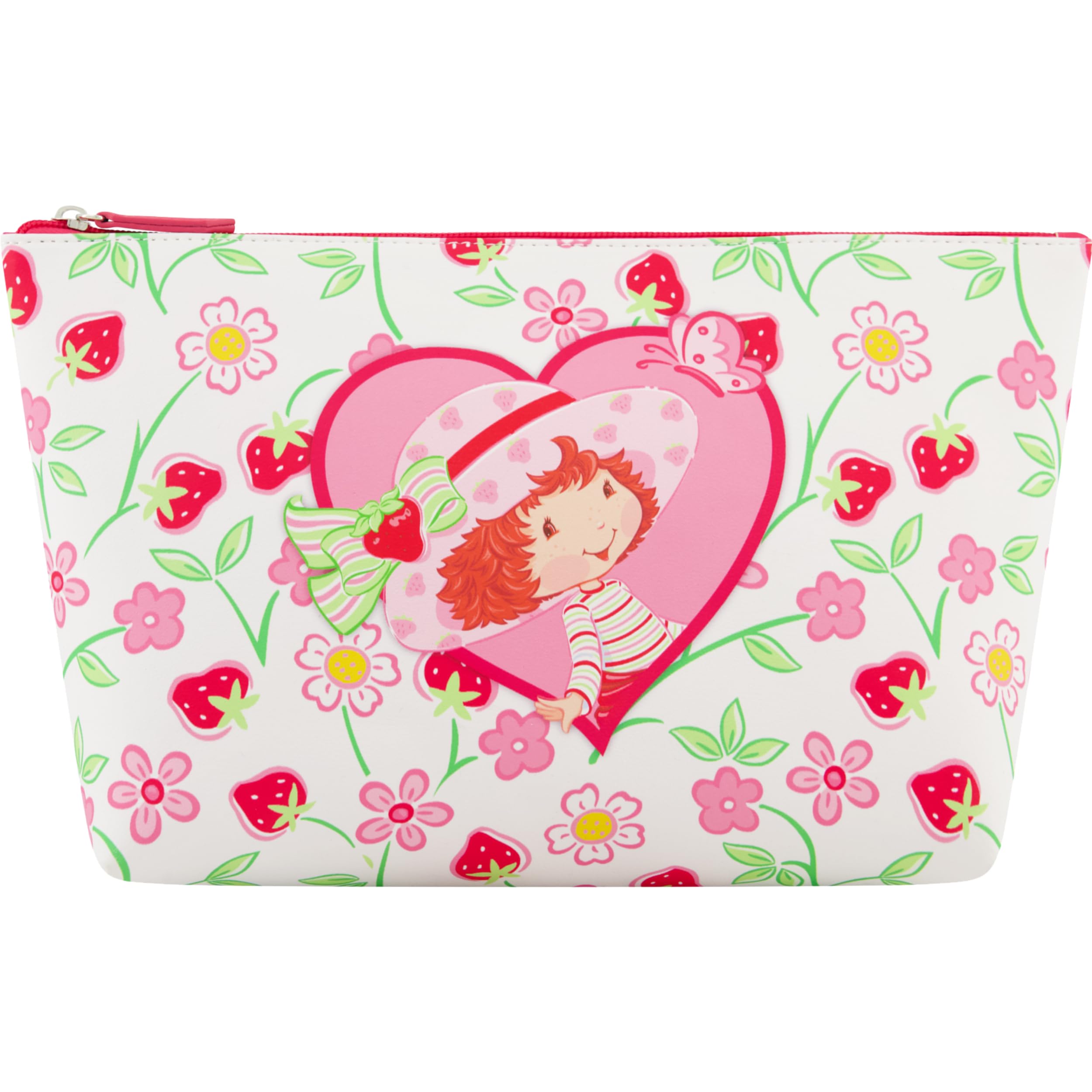Strawberry Shortcake Women's Makeup Bag, Small Travel Cosmetic Zipper Pouch Organizer