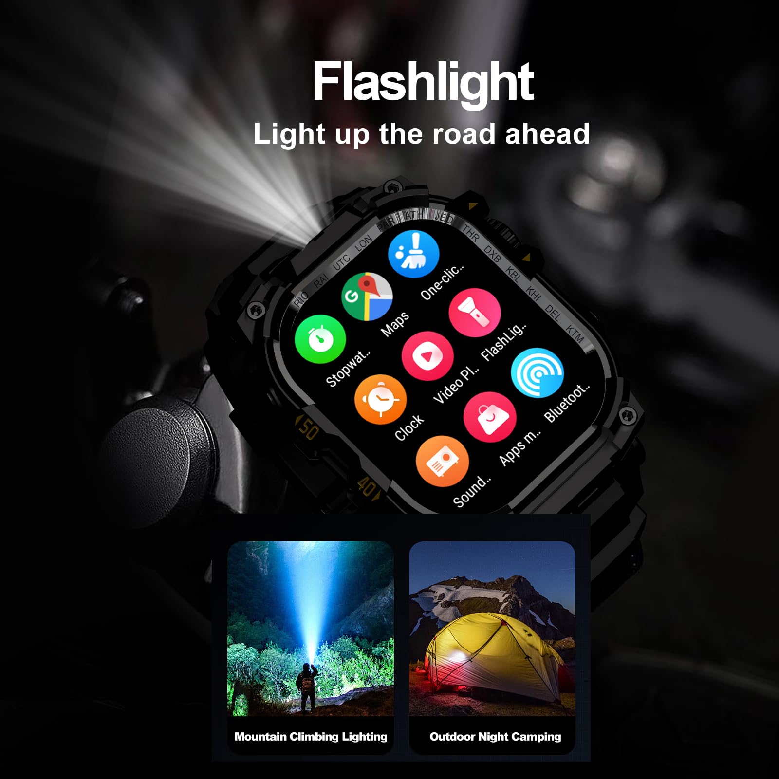 4G Smart Watch Quad Core 3GB 32GB Fotocamera Rotante Orologio da Uomo 2.06 "AMOLED HD Schermo Smartwatch WiFi Bluetooth GPS Fitness Tracker Orologio Sportivo (Nero)