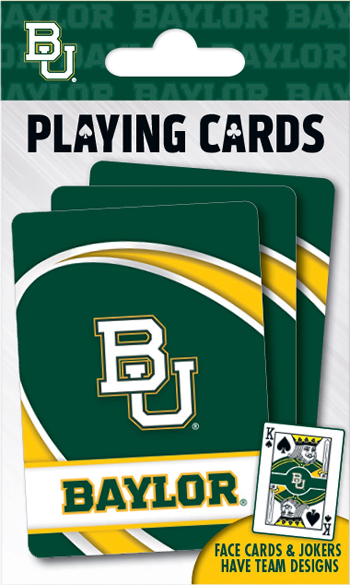 MasterPieces Family Games - NCAA Baylor Bears Playing Cards - Officially Licensed Playing Card Deck For Adults, Kids, And Family