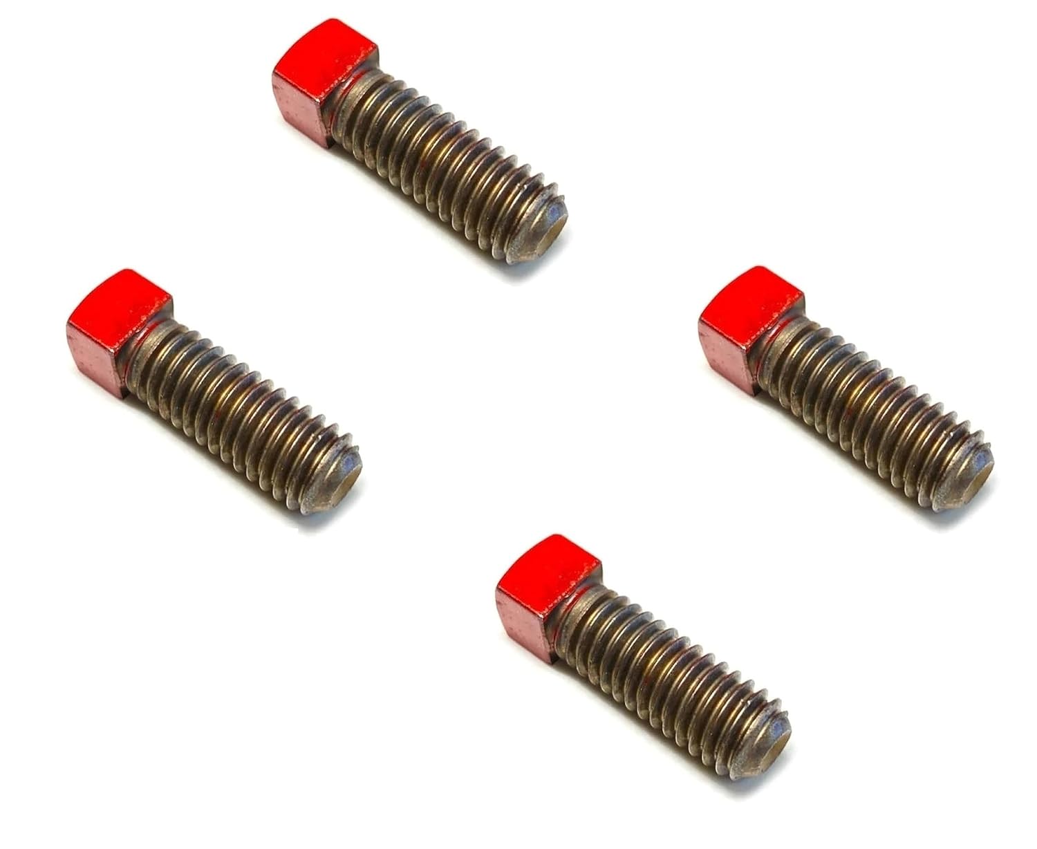Garage Door Torsion Spring Screws Hardware | Screws for Torsion Springs for Garage Door Replacement Hardware Repair | Size: 3/8 x 1, Designed for Torsion Springs (Set of 4) Red