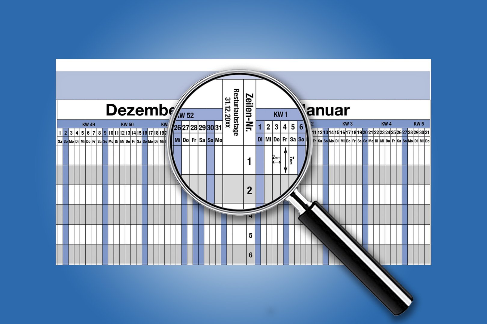2027 Profi Urlaubsplaner Personalplaner 35 Mitarbeitende (2)